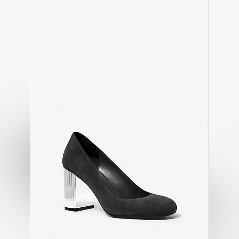 Brand New Michael Kors Porter Flex Black Suede Pump Size 7